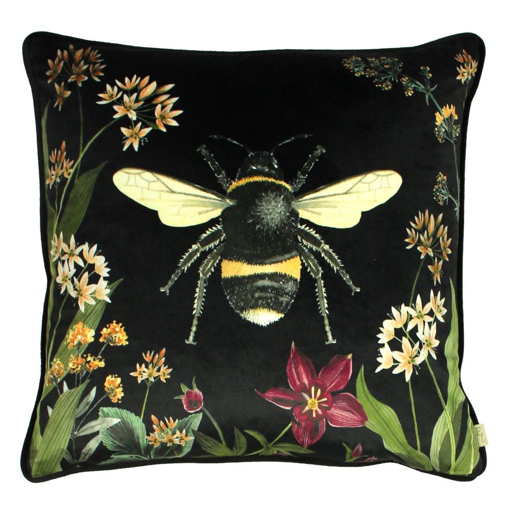 Evans Lichfield Midnight Garden Piped Edge Cushion Cover