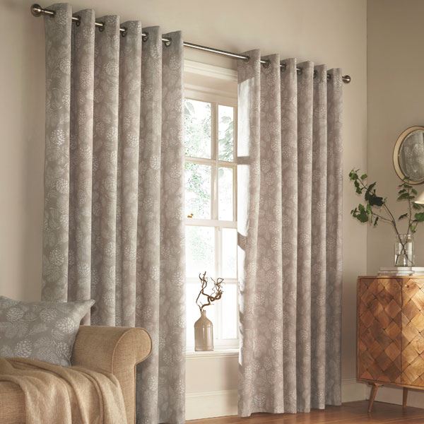 Furn Irwin Woodland Print Eyelet Lined Curtains