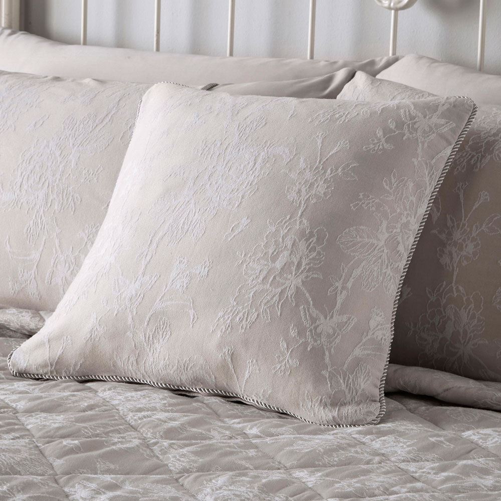 Dreams & Drapes Jasmine Floral Woven Jacquard Cushion Cover