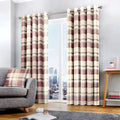 Fusion Balmoral Check 100% Cotton Eyelet Lined Curtains