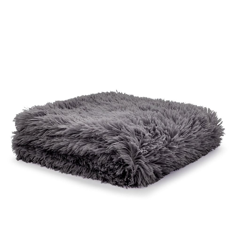 Catherine Lansfield Cuddly Deep Pile Shaggy Faux Fur Fleece Throw, 150 x 200 Cm