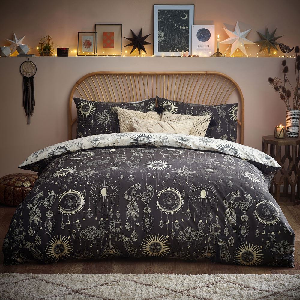 Furn Constellation Print Reversible Duvet Cover Set