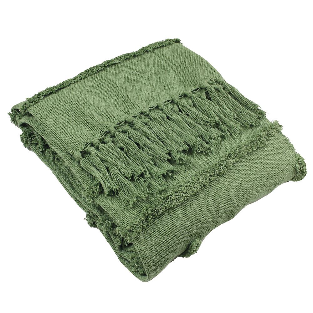 Furn Jakarta Tufted 100% Cotton Fringed Throw