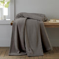 Catherine Lansfield Raschel Velvet Touch 130x170cm Blanket Throw Charcoal Grey