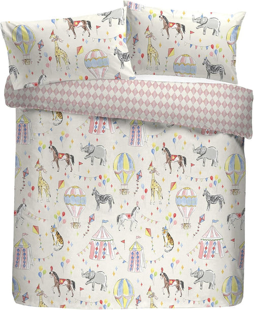 Bedlam Circus Time Easy Care Reversible Duvet Cover Set