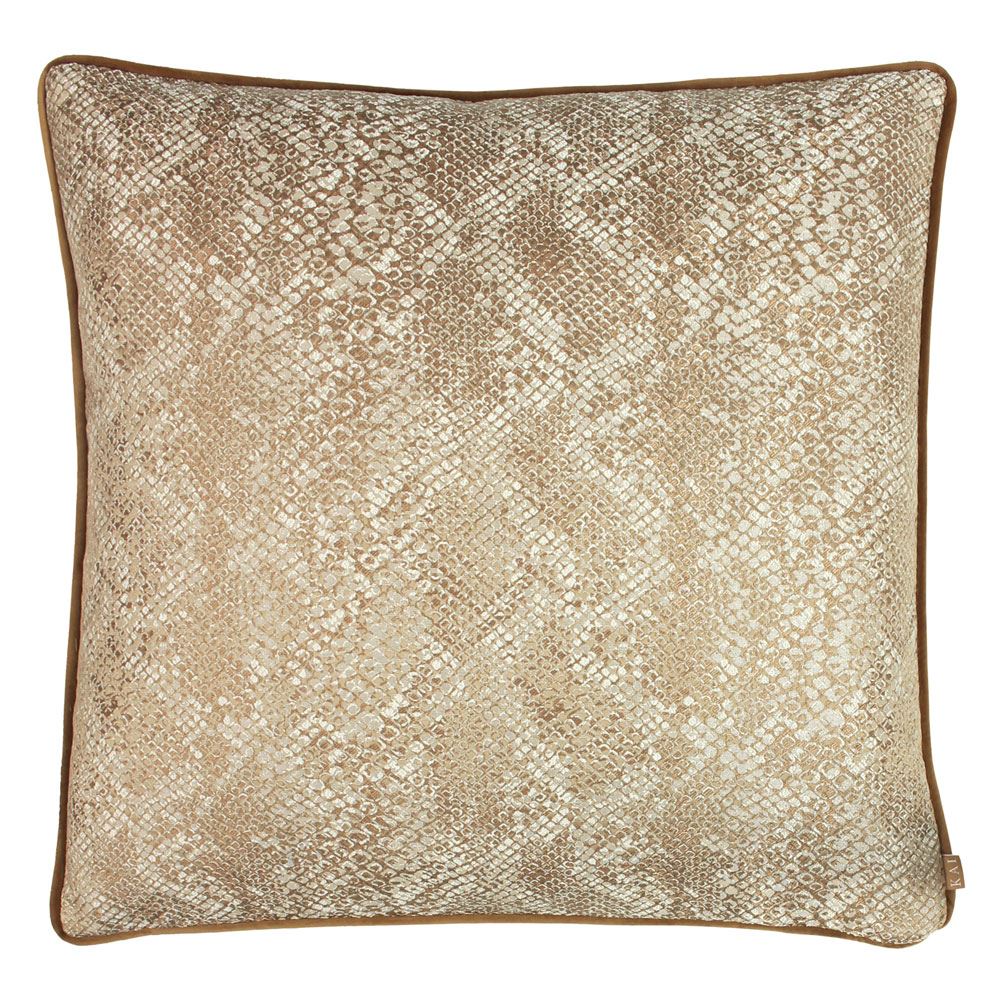 Kai Viper Snake Skin Print Piped Edge Cushion Cover