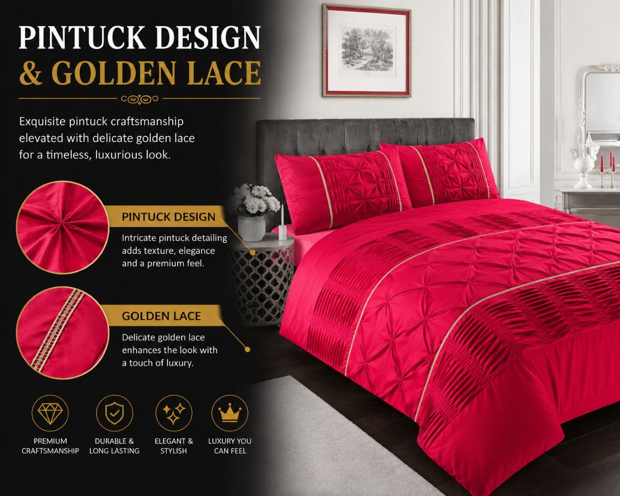 Night Zone Elegant Eleanor Duvet Cover Set