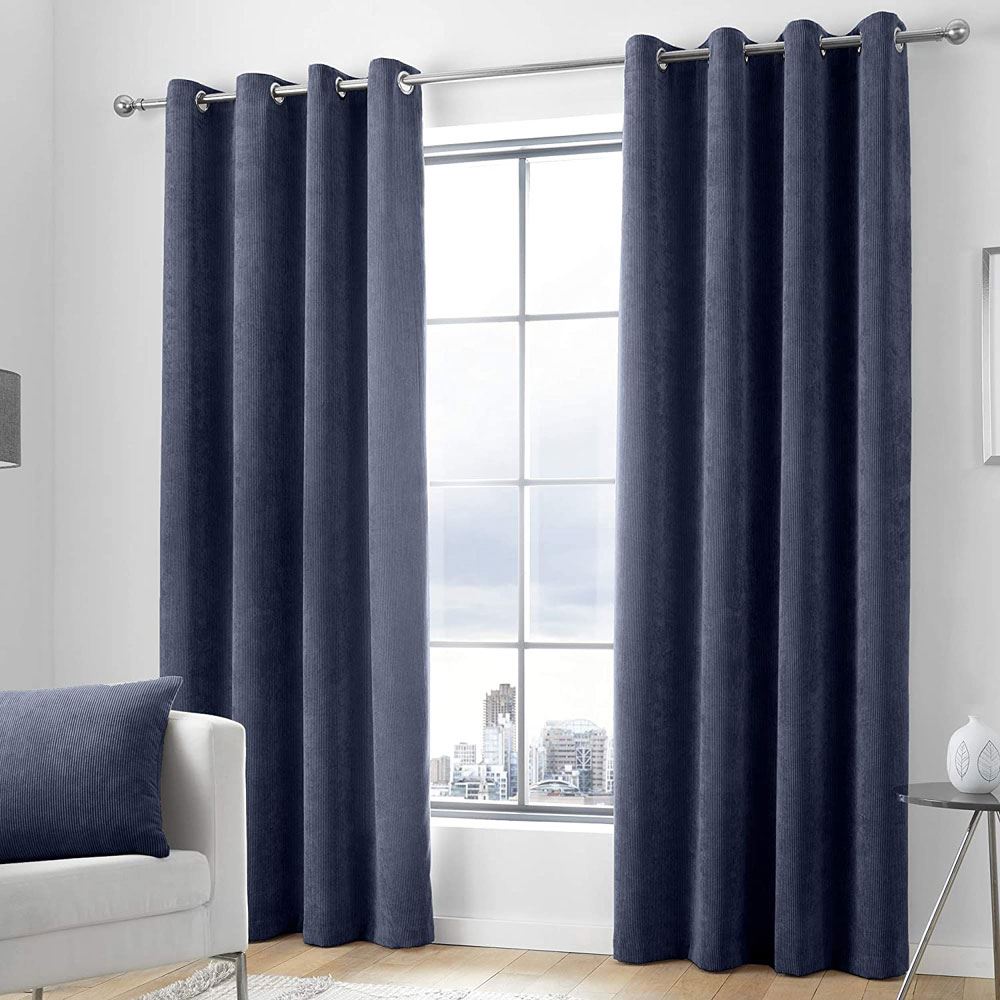 Appletree Signature Kilbride Cord Chenille Textured Eyelet Lined Curtains