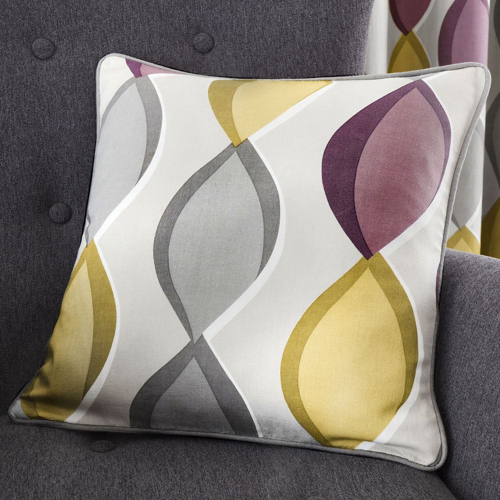 Fusion Lennox 100% Cotton Piped Cushion Cover, 43 x 43 Cm