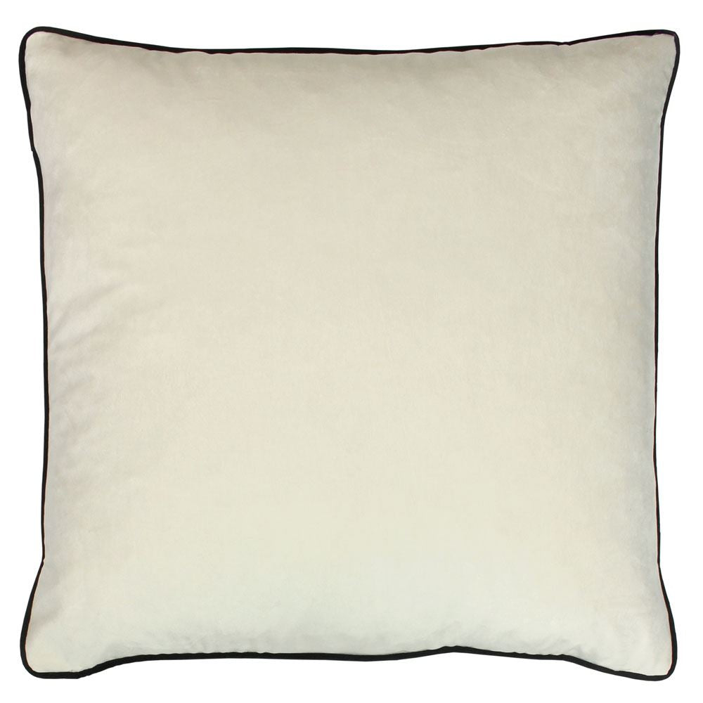 Riva Paoletti Meridian Faux Velvet Piped Cushion Cover