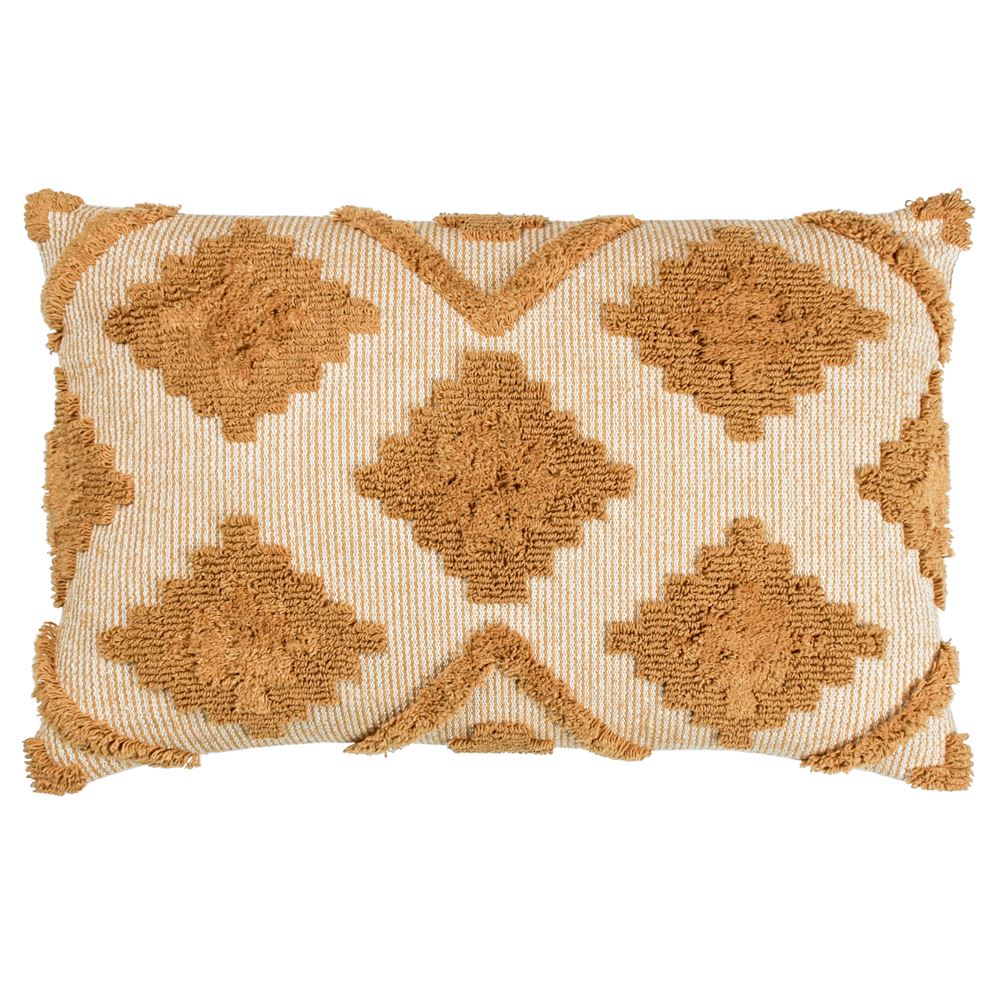 Furn Lamar Tufted Geometric Cotton Rich Cushion Cover