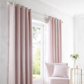 Dreams & Drapes Tiffany Art Deco Jacquard Eyelet Lined Curtains