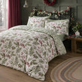 Dreams & Drapes Lodge Winter Sprigs 100% Brushed Cotton Duvet Cover Set