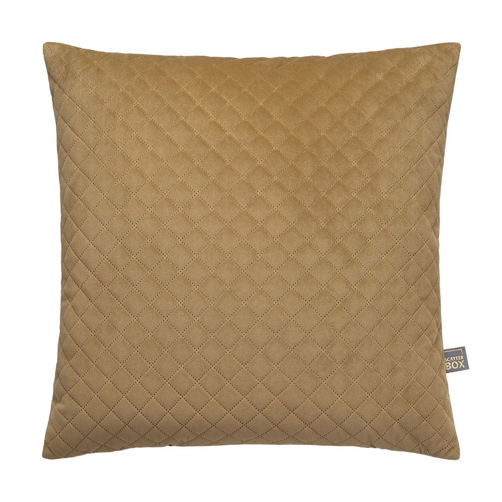 Scatter Box Erin Diamond Geometric Quilted Feather Filled Cushion