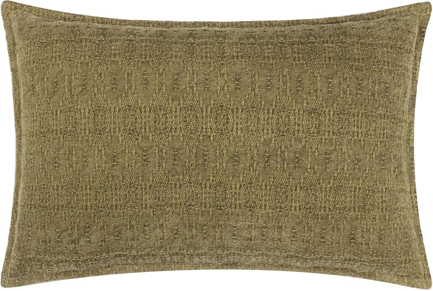 Yard Ramas Jacquard Textured 100% Cotton Piped Edge Cushion Cover