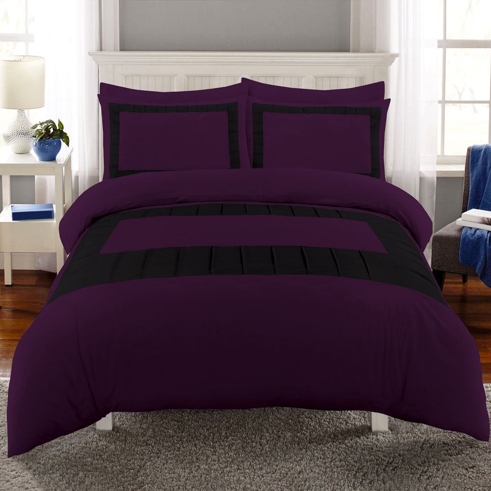 Night Zone Wasi Pintuck Panel Duvet Cover Set