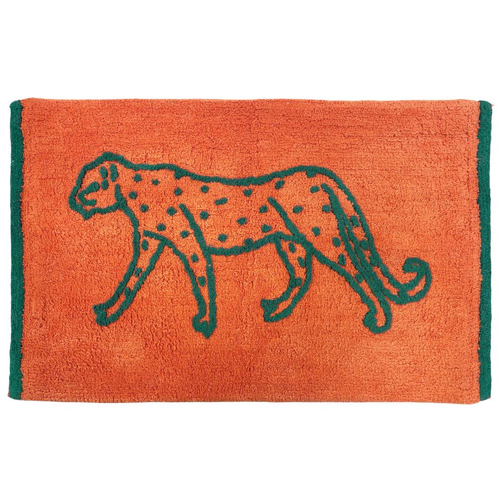 Furn Leopard Jacquard 100% Cotton Bath Mat