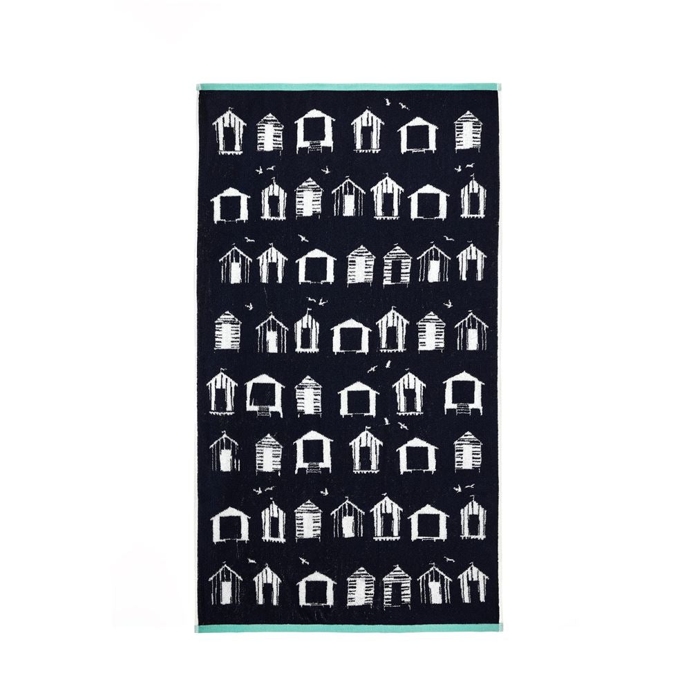 Fusion Beach Huts 100% Cotton 550gsm Hand Towel