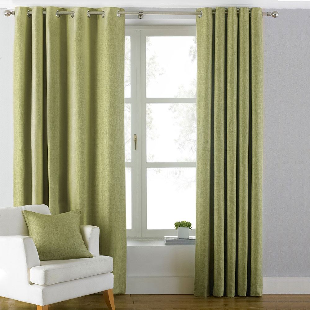 Paoletti Atlantic Woven Twill Eyelet Curtains