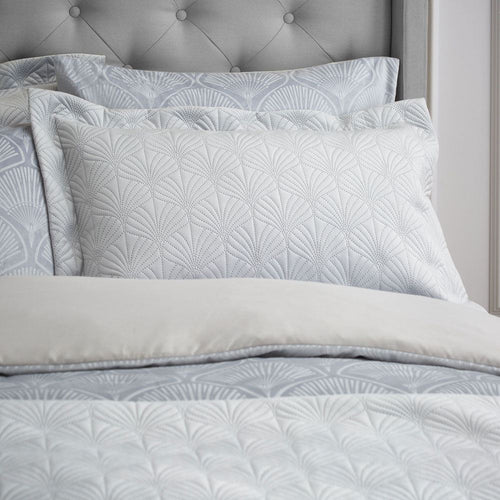 Catherine Lansfield Art Deco Pearl Shell Textured Oxford Pillow Sham