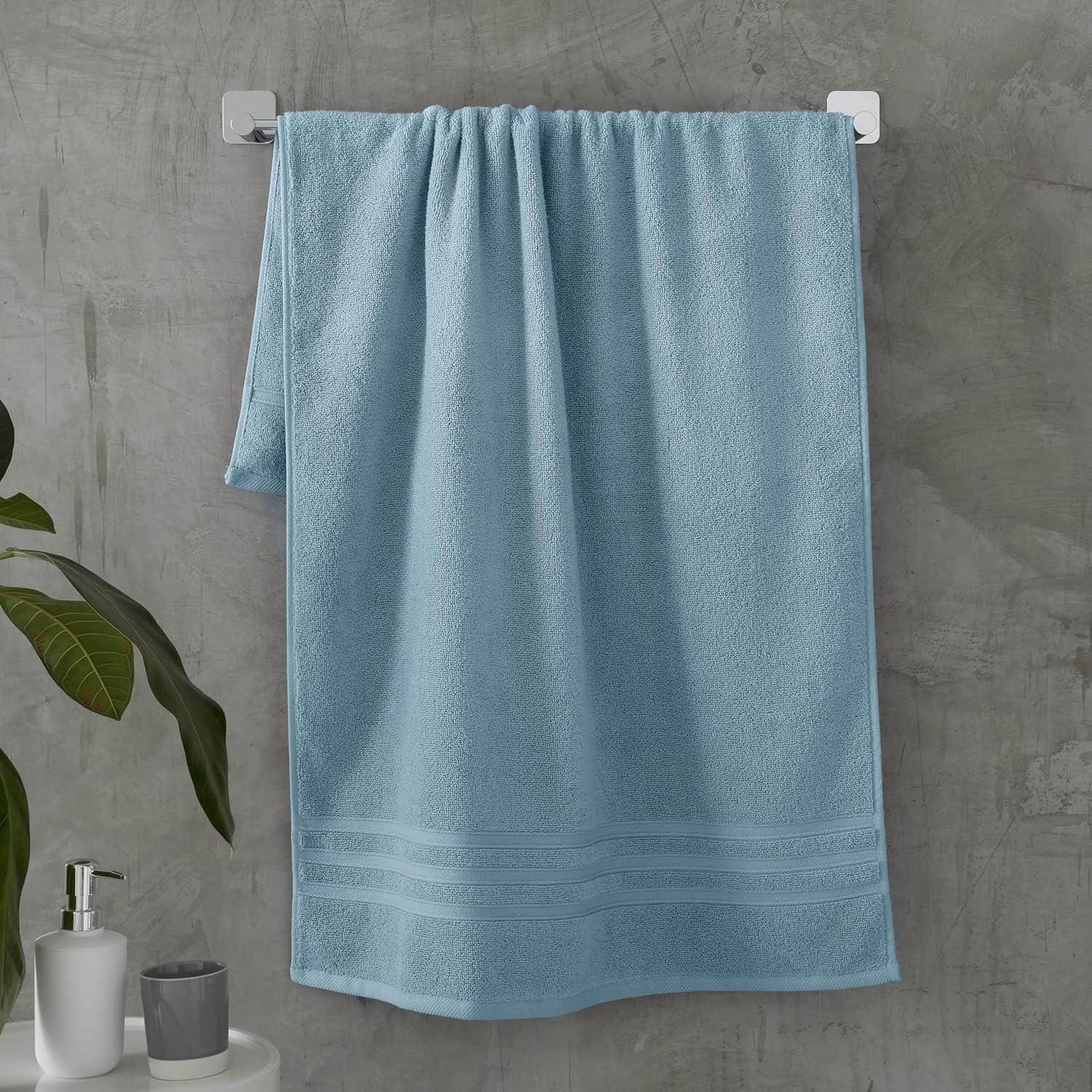 Catherine Lansfield Zero Twist 100% Micro Yarn Cotton Bath Sheet, 2 Pack