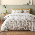 Catherine Lansfield Paradiso Palm Reversible King Duvet Cover Set with Pillowcases Natural