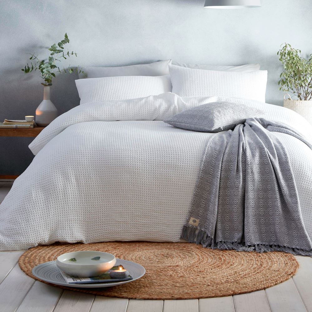 Appletree Loft Westport Waffle Weave Textured Duvet Cover Set