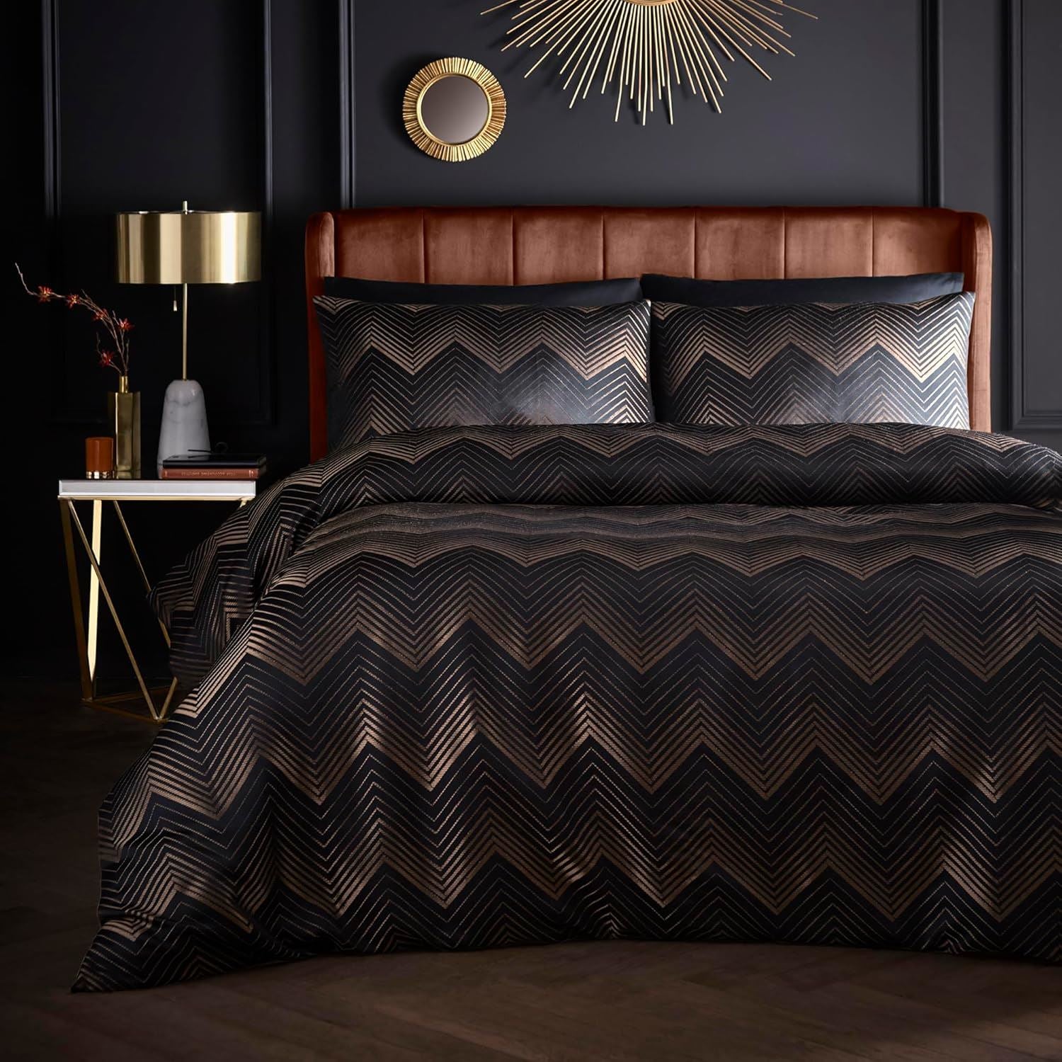 Laurence Llewelyn Bowen Cocktail Geometric Jacquard Duvet Cover Set