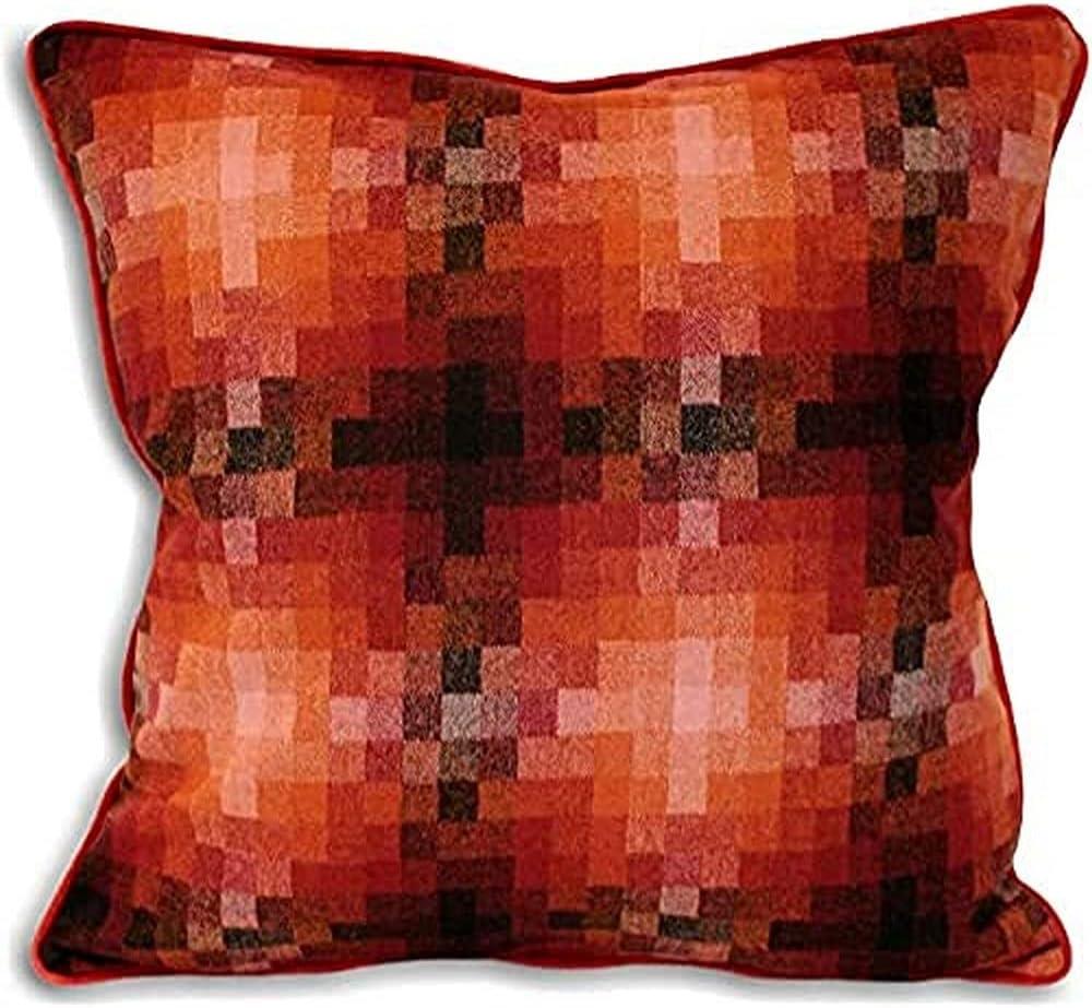 Riva Home Pixel Wool Cushion Cover, Sunset, 45 x 45 Cm