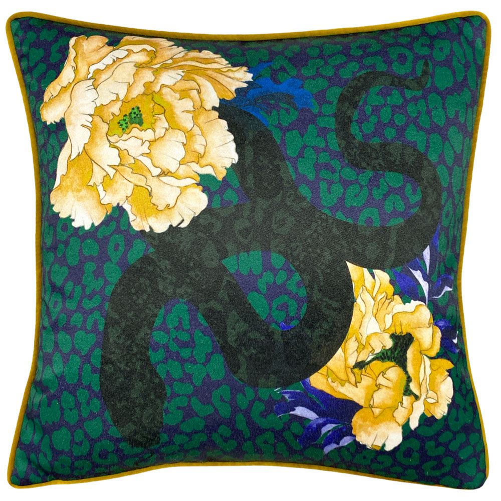 Furn Serpentine Wildlife Piped Edge Cushion Cover