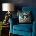 Laurence Llewelyn Bowen Suburban Jungle Velvet Piped Edge Filled Cushion