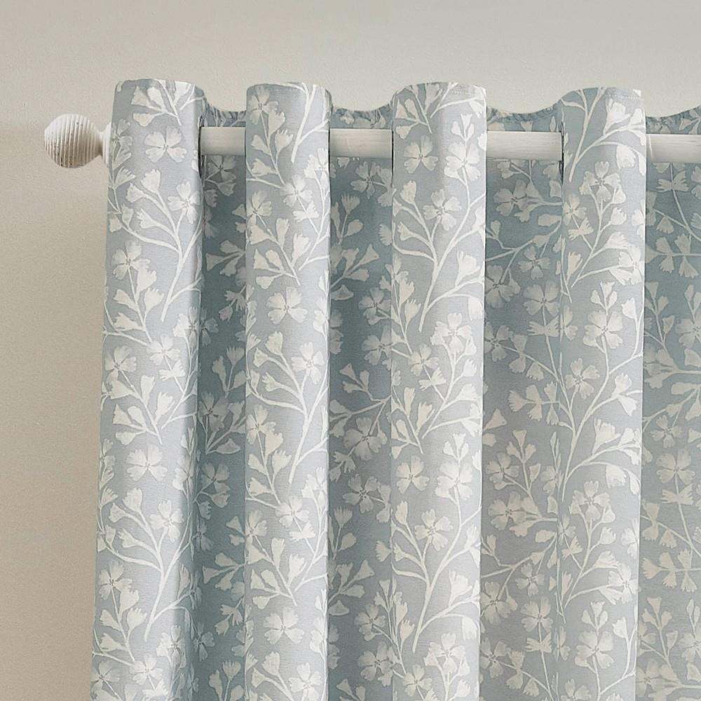 Catherine Lansfield Brooke Floral Eyelet Lined Curtains
