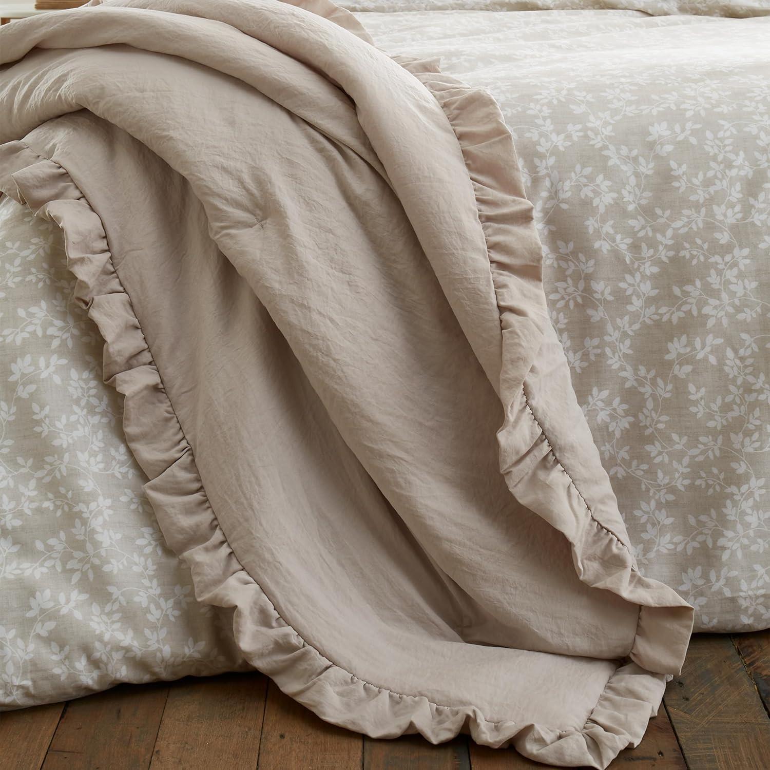 Bianca Soft Washed Frilled Bedspread