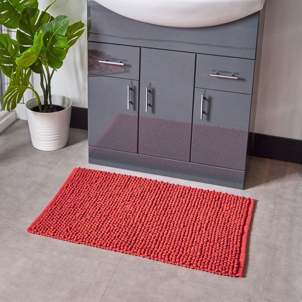 Furn Bobble Woven Textured Bath Mat