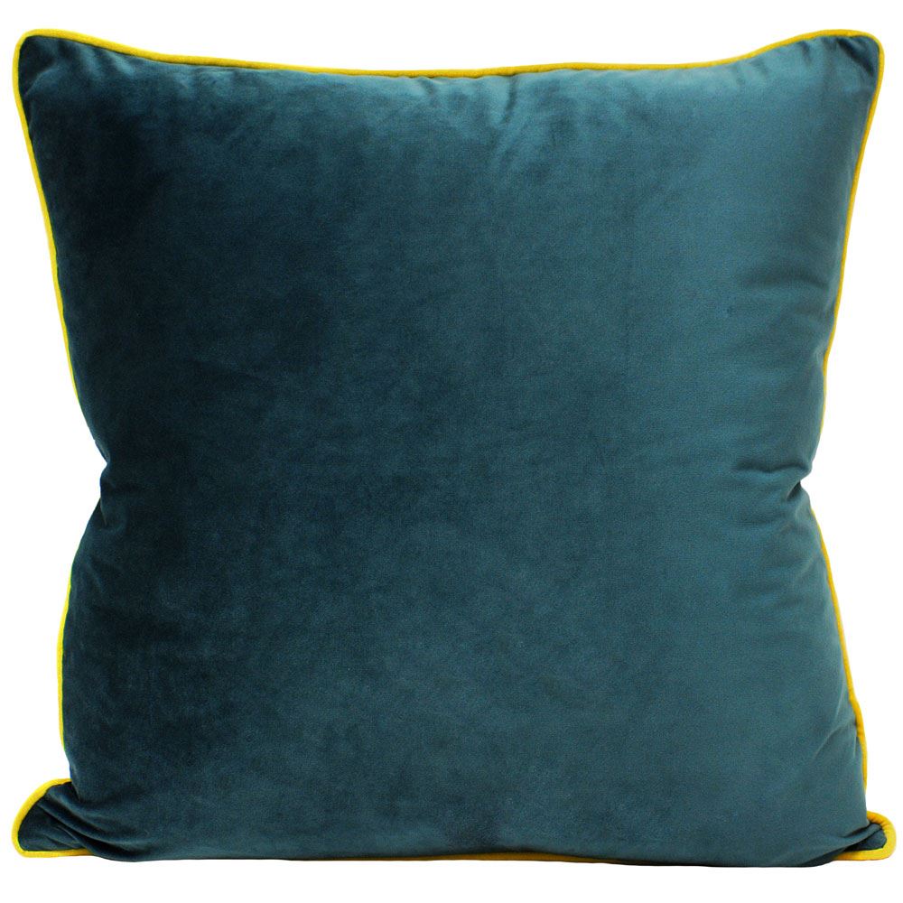 Riva Paoletti Meridian Faux Velvet Piped Cushion Cover