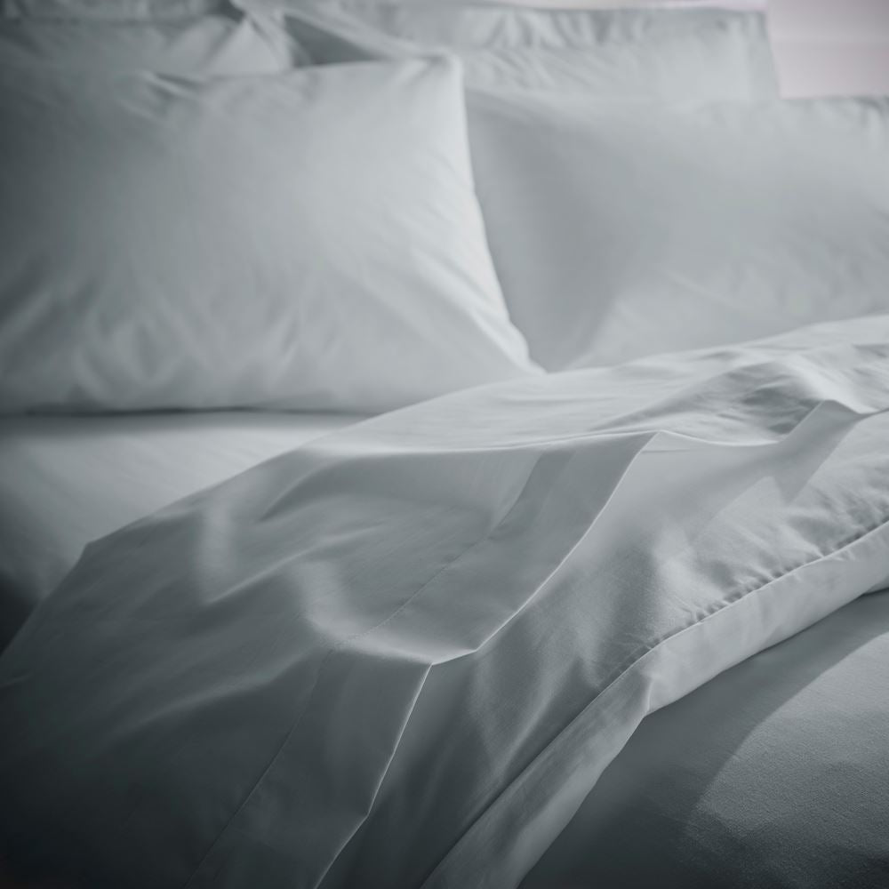 Bianca Tencel Plain Dye Cotton Rich Percale 200 Thread Count Flat Sheet
