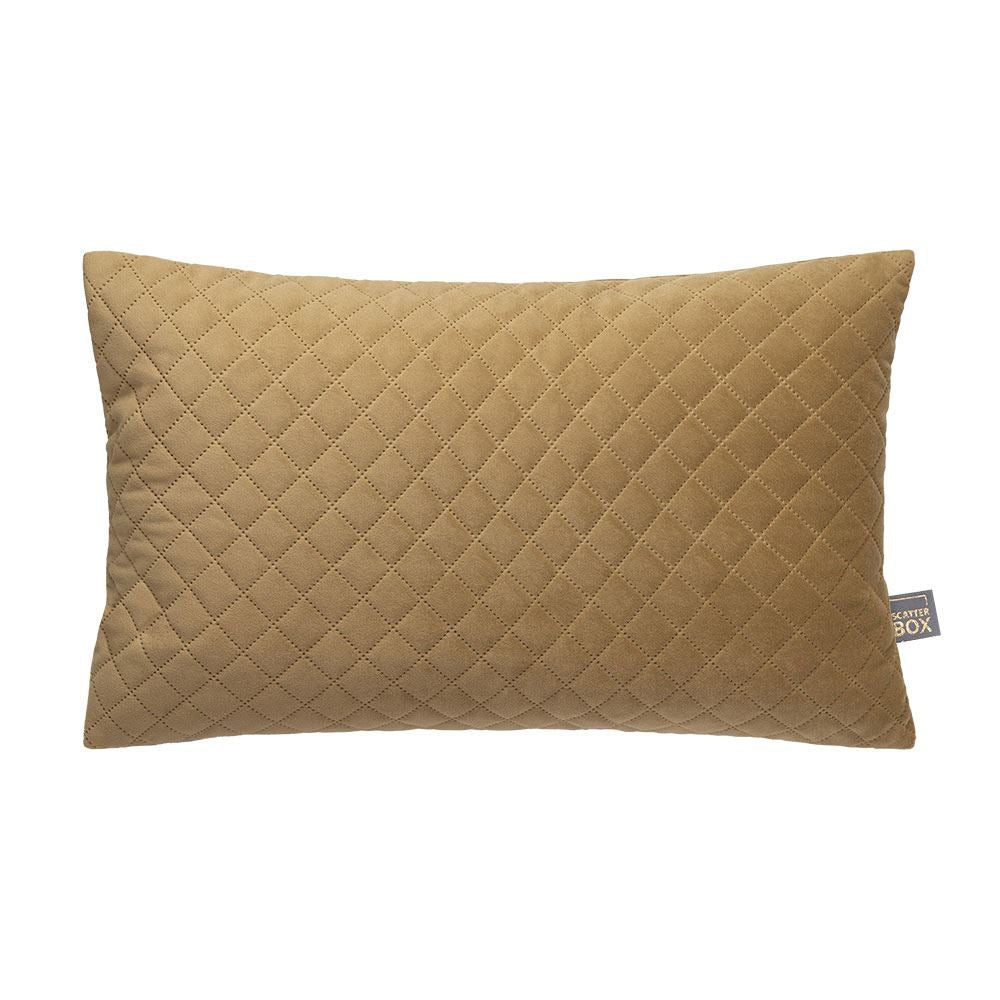 Scatter Box Erin Diamond Geometric Quilted Feather Filled Cushion