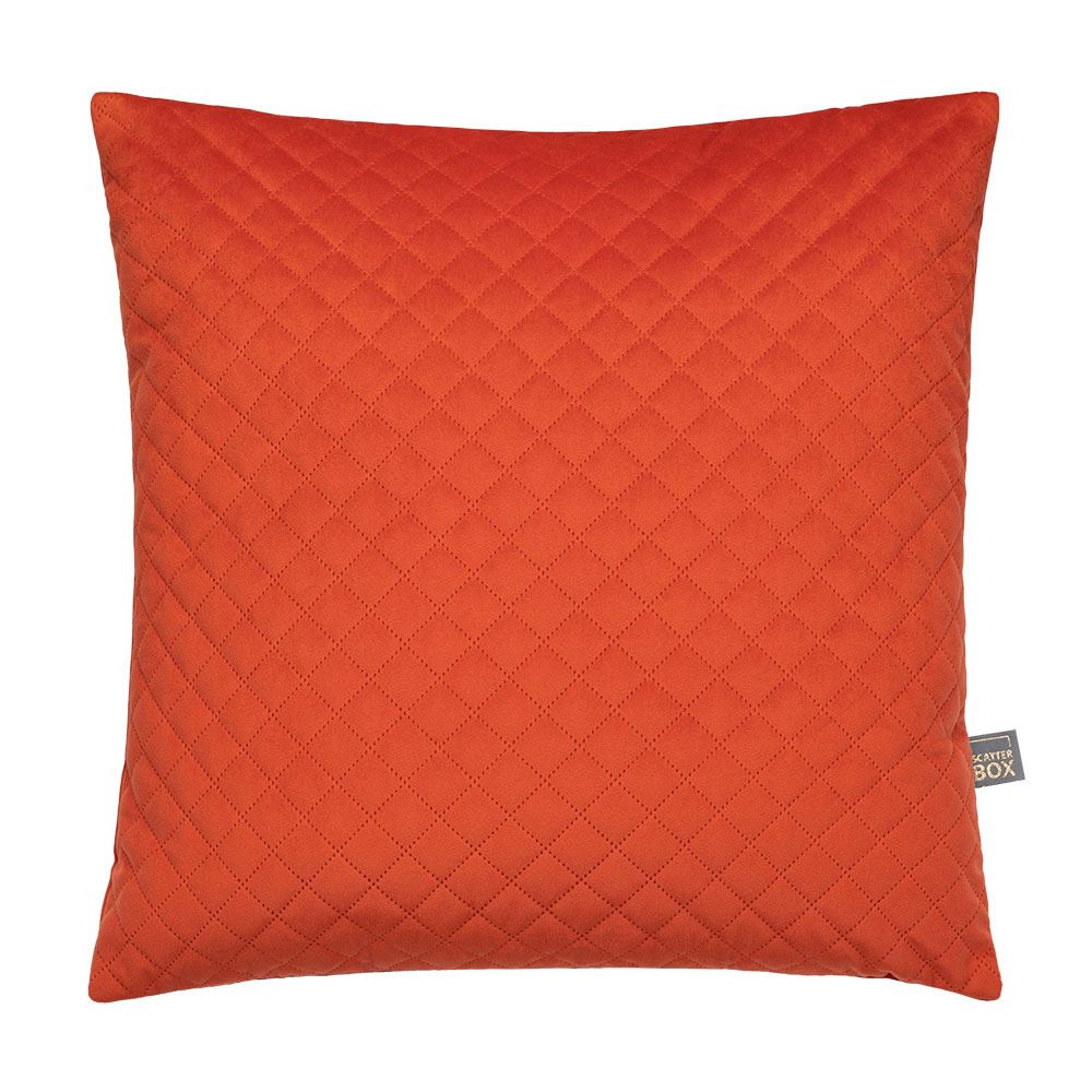 Scatter Box Erin Diamond Geometric Quilted Feather Filled Cushion