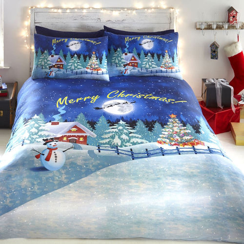 Bedlam Glow In The Dark Merry Christmas Duvet Cover Set