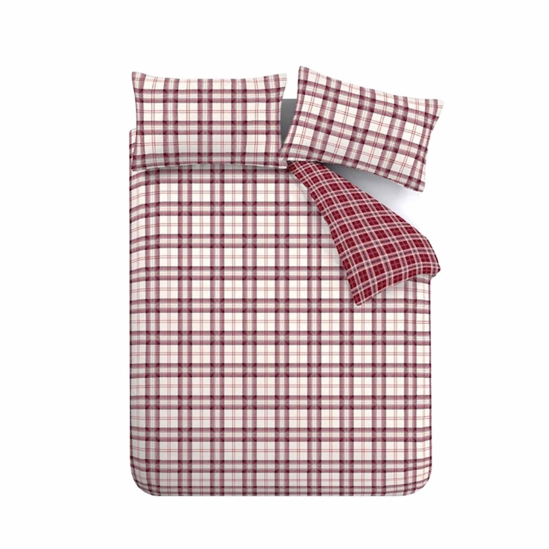Catherine Lansfield Kelso Reversible Tartan Check Duvet Cover Set