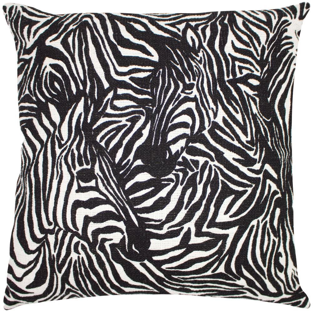 Furn Hidden Zebra Animal Print 100% Cotton Cushion Cover