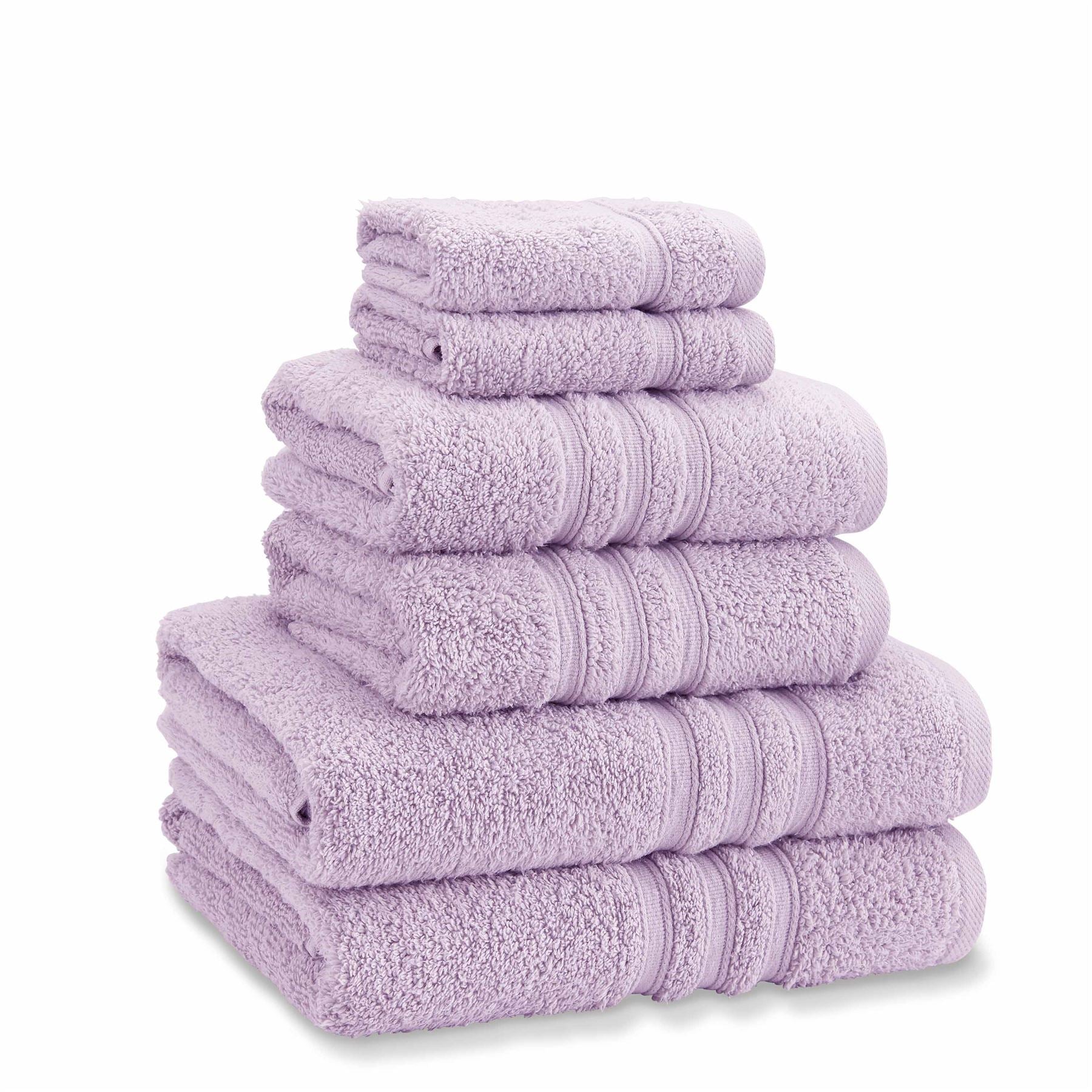 Catherine Lansfield Zero Twist 100% Micro Yarn Cotton 6 Piece Towel Bale