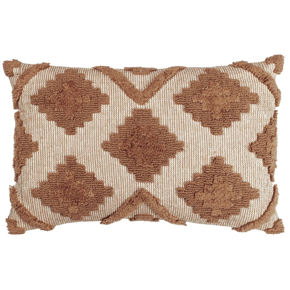 Furn Lamar Tufted Geometric Cotton Rich Cushion Cover