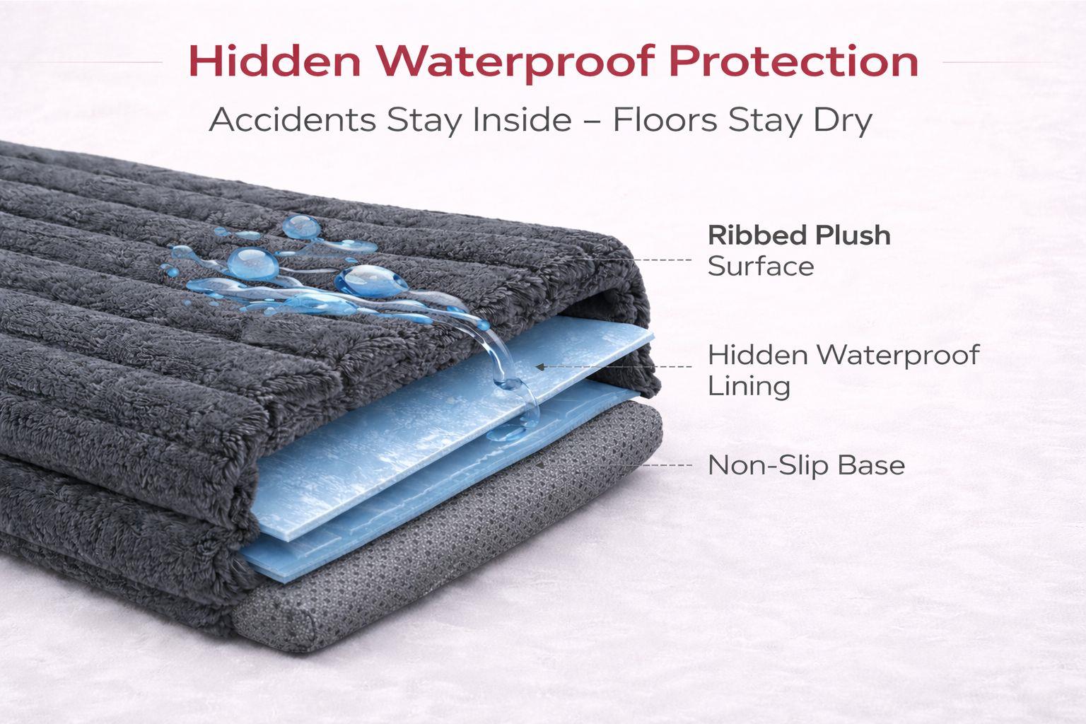 Night Zone Super Soft Plush Cord Sofa Pet Bed