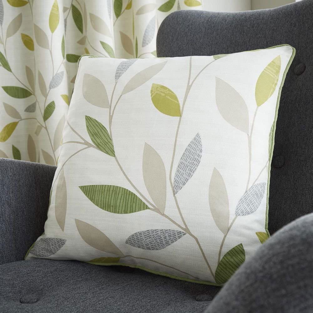 Fusion Beechwood Leaf Trail 100% Cotton Cushion Cover, 43 x 43 Cm