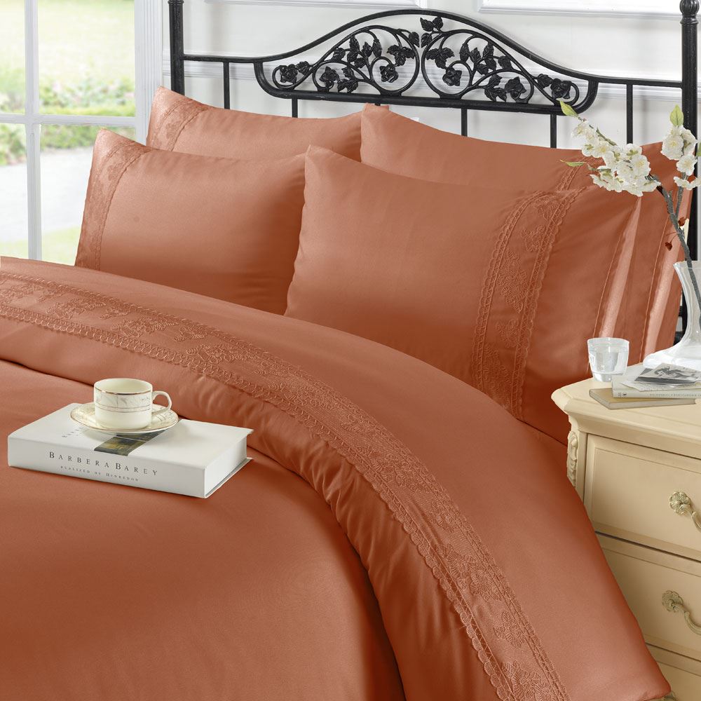 Night Zone Charlotte Lace Duvet Cover Set