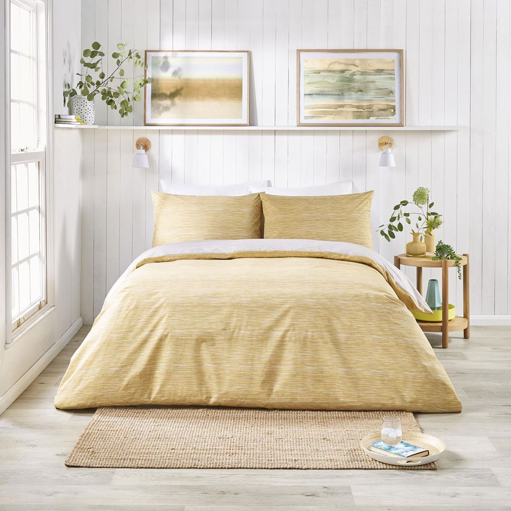 Fusion Bethan Stripes Print Easy Care Reversible Duvet Cover Set