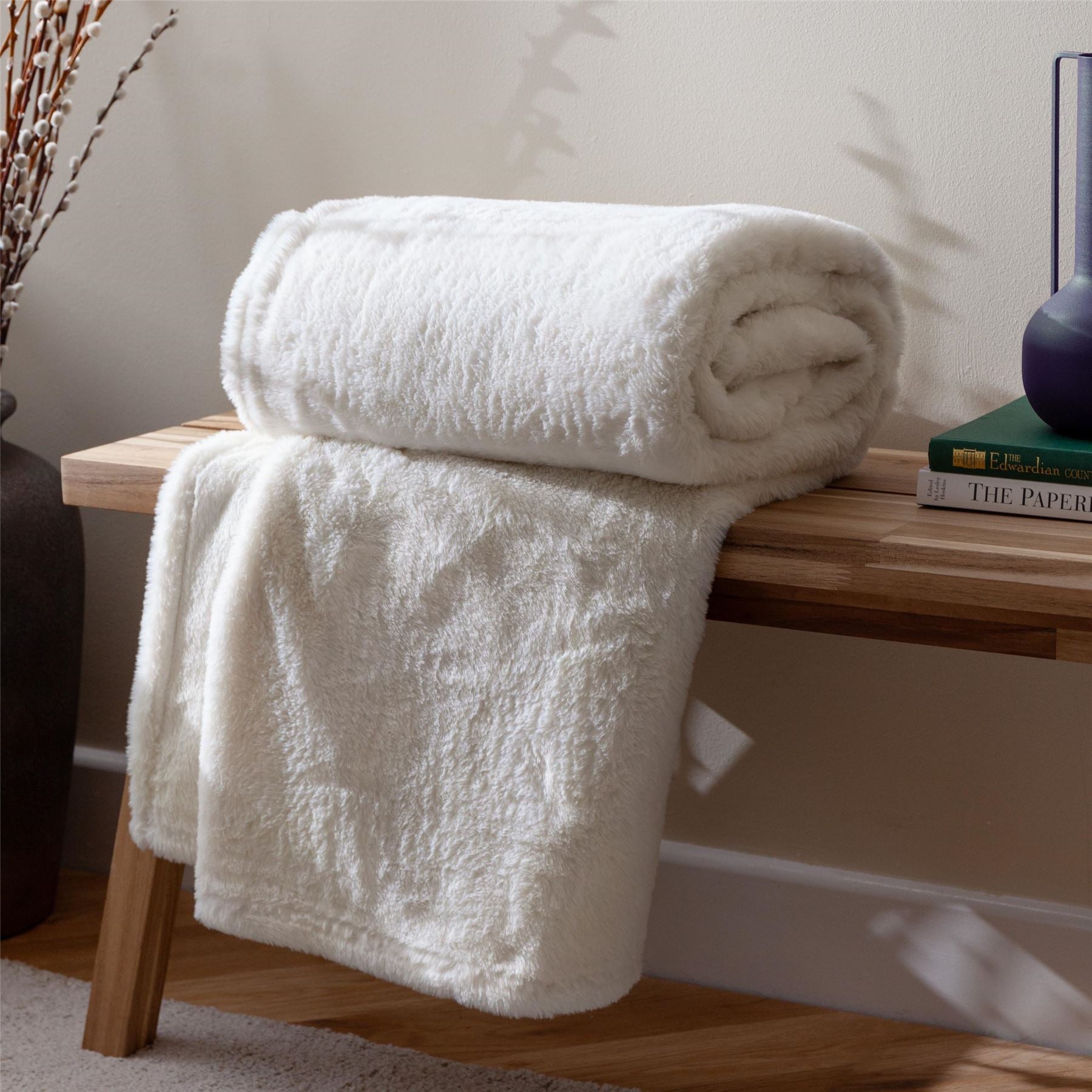 Furn Kallu Super Soft Cosy Faux Fur Throw
