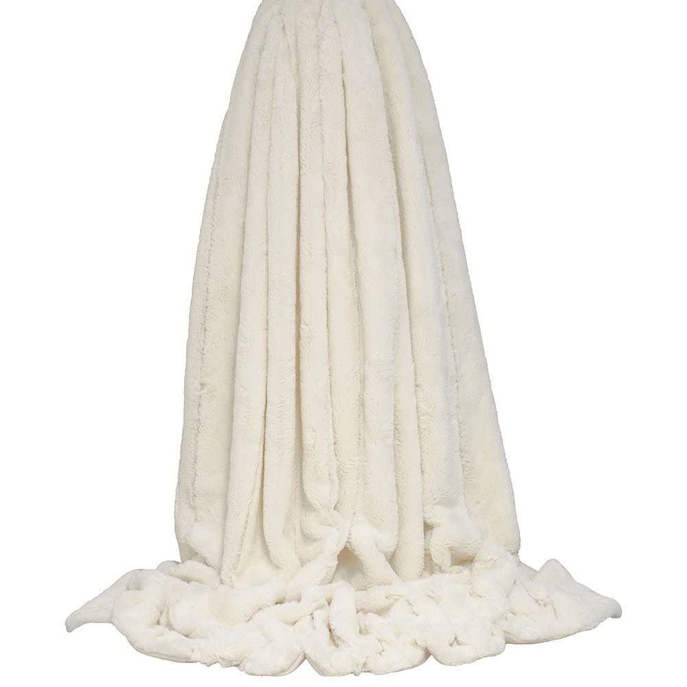 Paoletti Empress Super Soft Faux Fur Throw