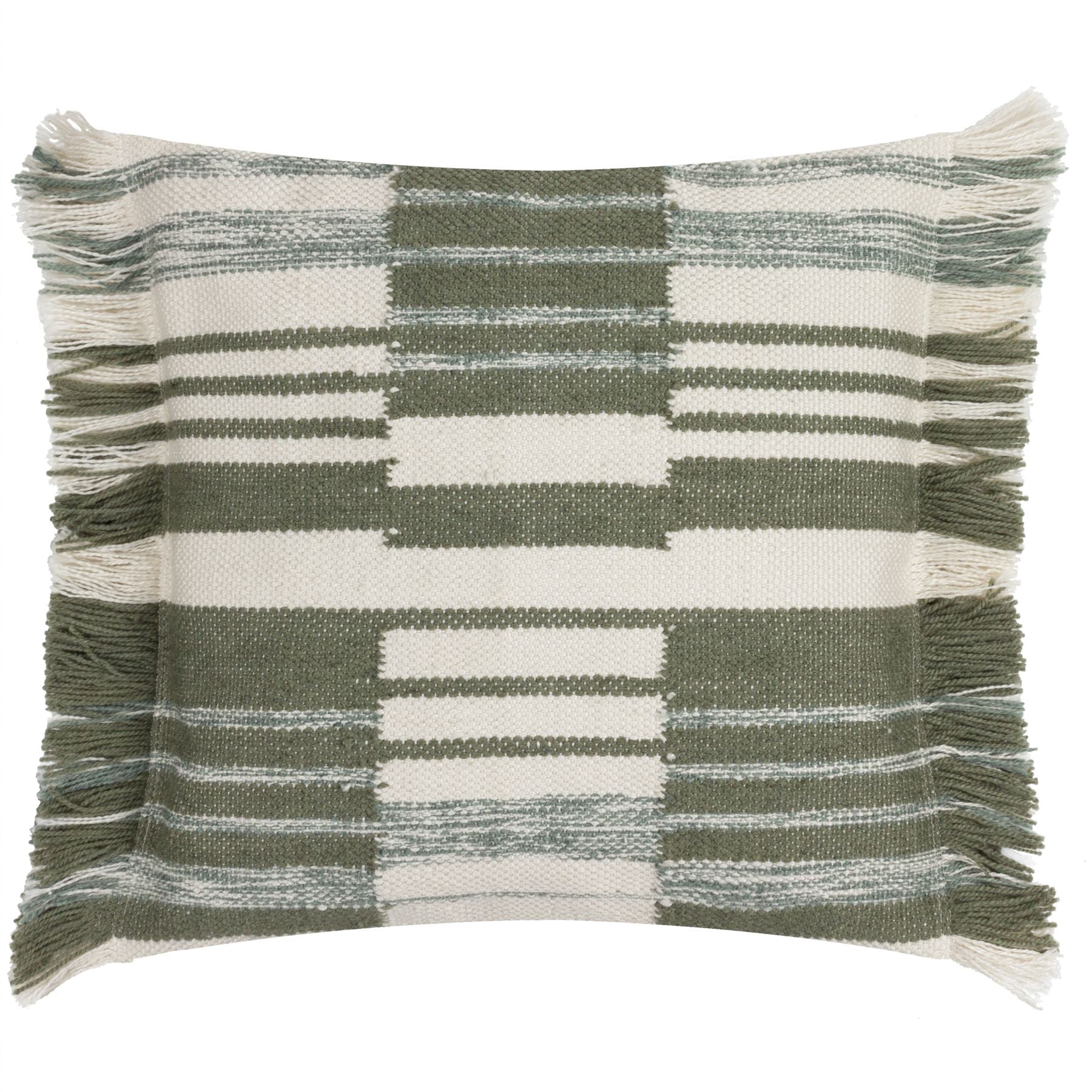 Yard Torode Boho Chic Textured Fringed Cushion Cover